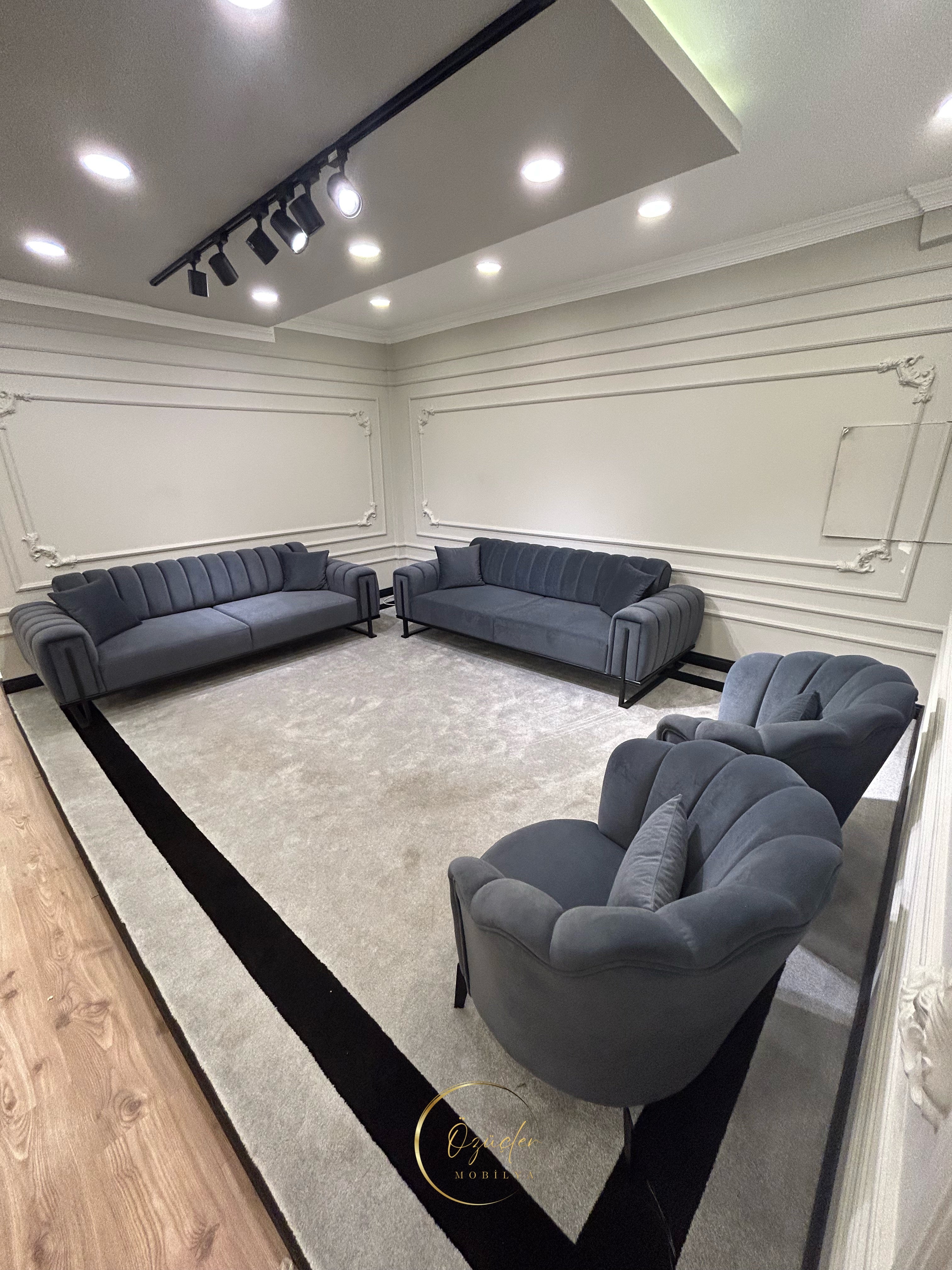Elegance Siyah Koltuk Takımı