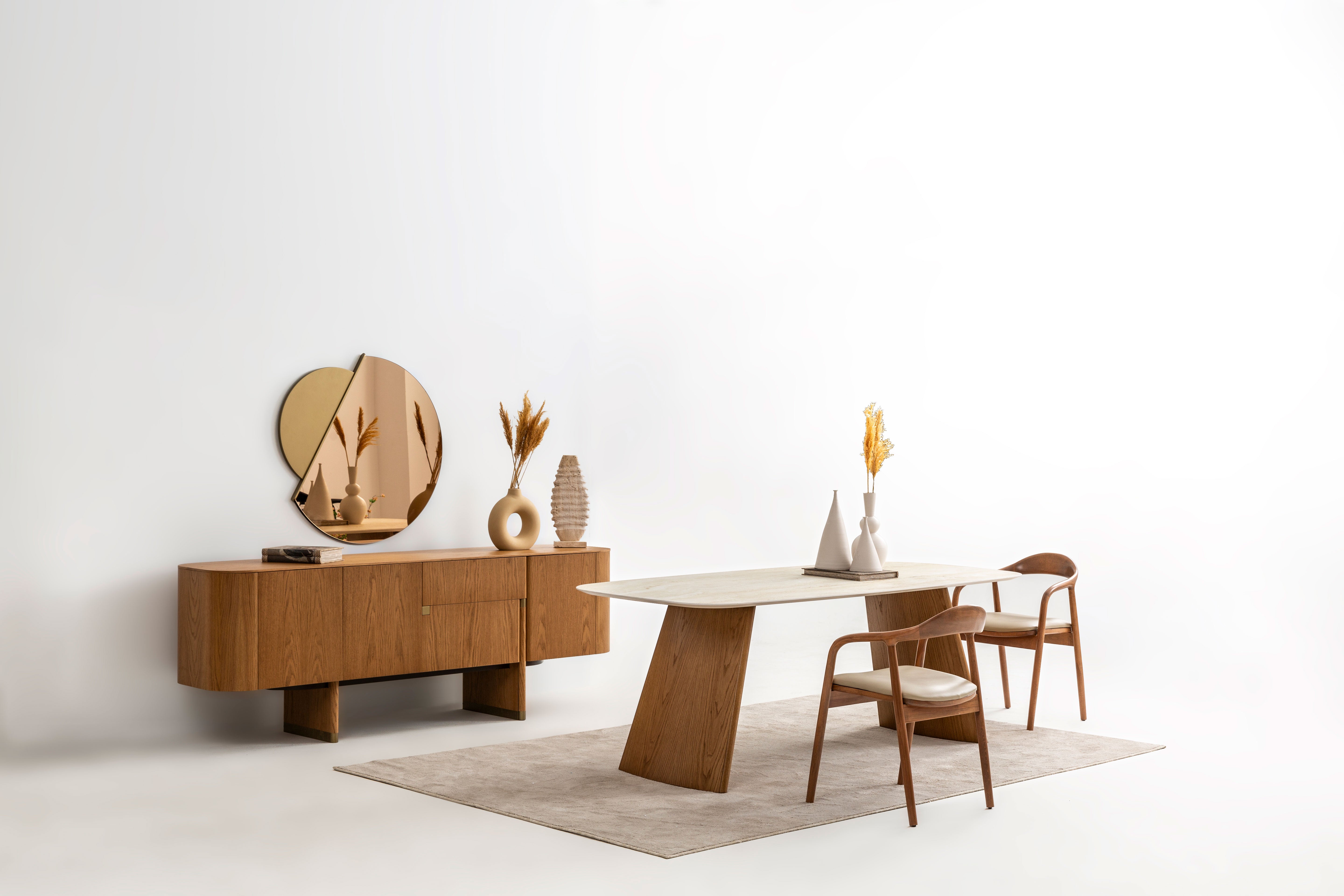 Delta - Açık Meşe & Bej - Yemek Odası