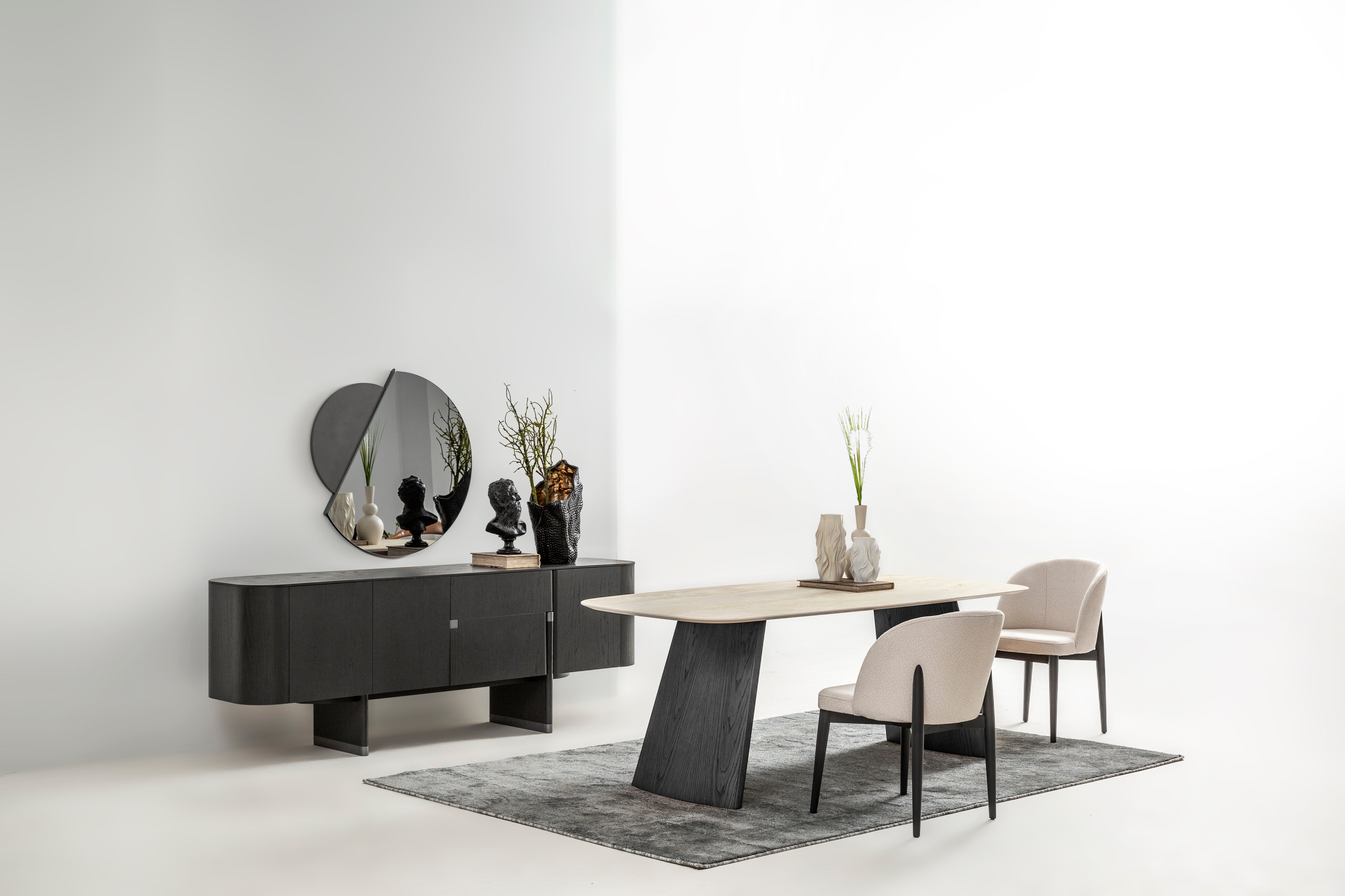 Delta - Antrasit Meşe - Yemek Odası