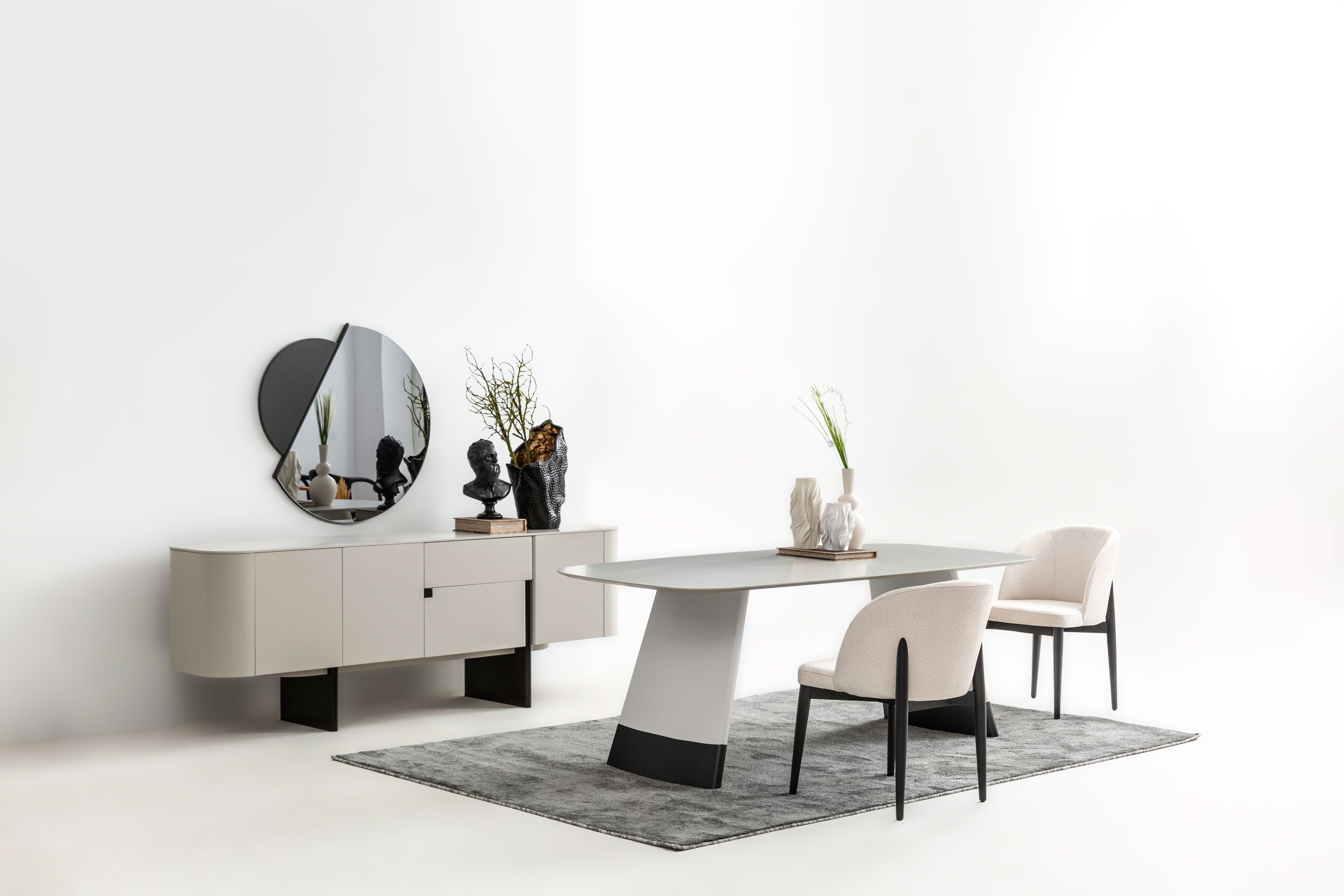 Delta - Açık Gri & Siyah - Yemek Odası