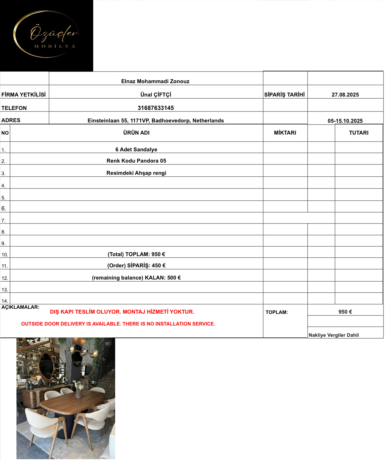 Elnaz Mohammadi Zonouz Payment