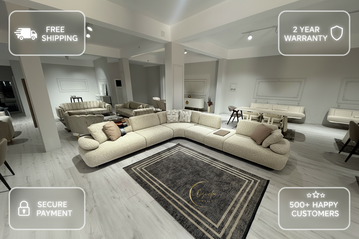 Efes Corner Sofa - Yatay Ultra Şeffaf